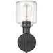 Asheville 1 Light 6.5 inch Matte Black Bathroom Wall Sconce Wall Light